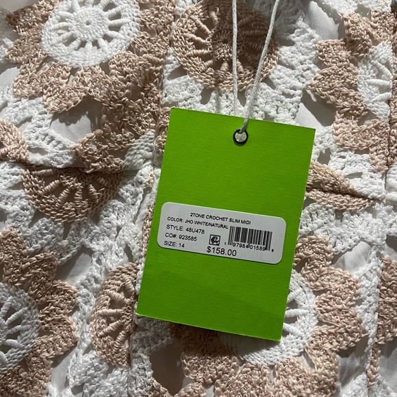 Sam Edelman two tone crochet mini dress size 14 - Picture 11 of 11